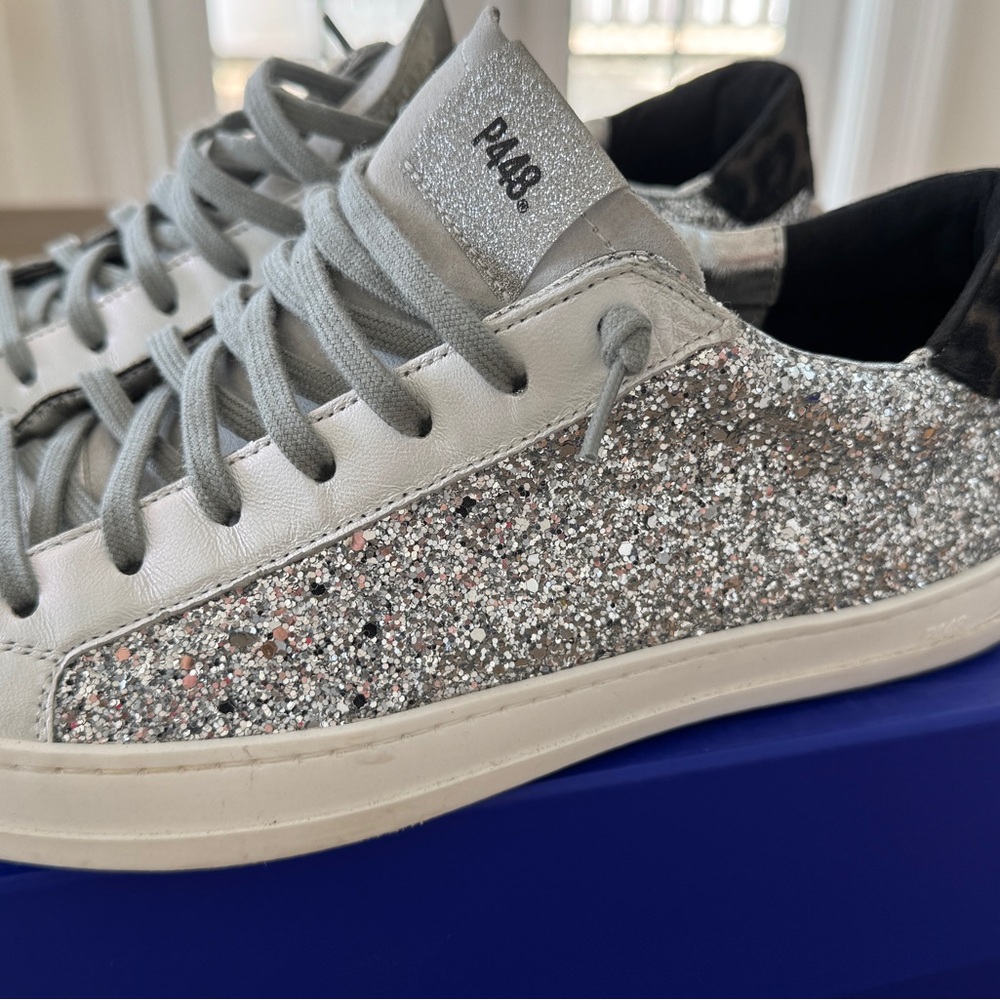Silver Glitter Sneakers - Picture 4 of 6